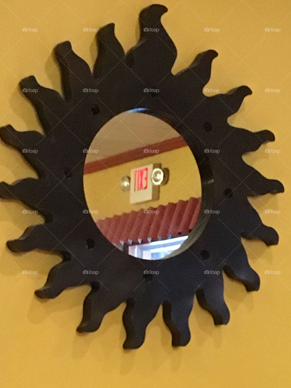 Mirror mirror on the wall where’s the exit? Mexican restaurant in a nearby town.