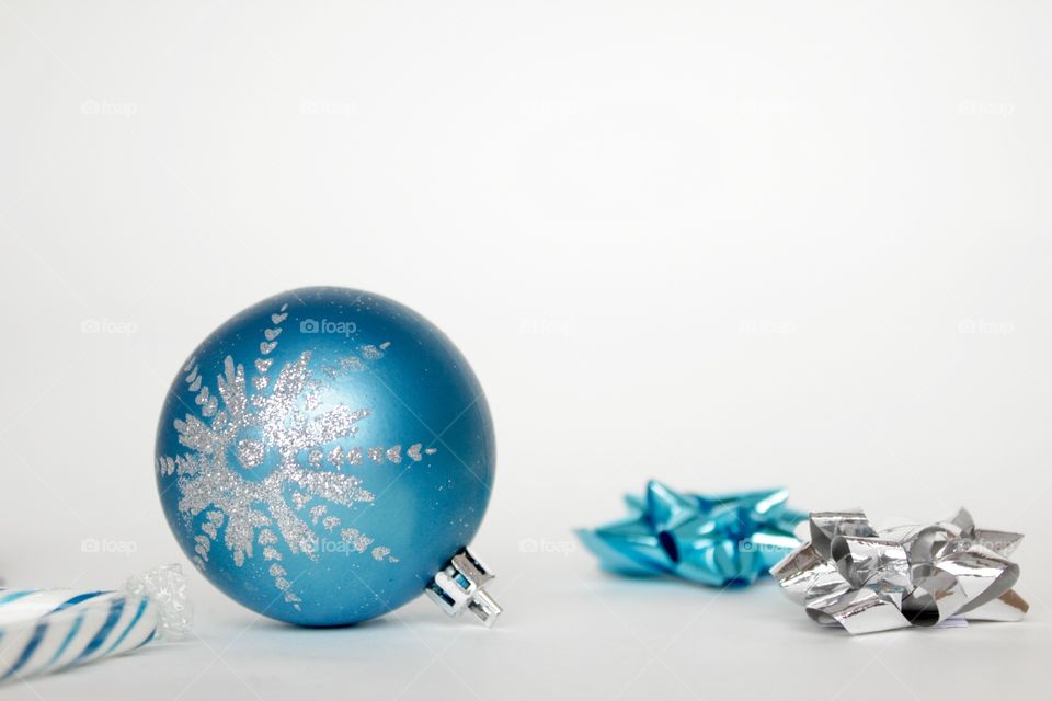 Blue Christmas ball 
