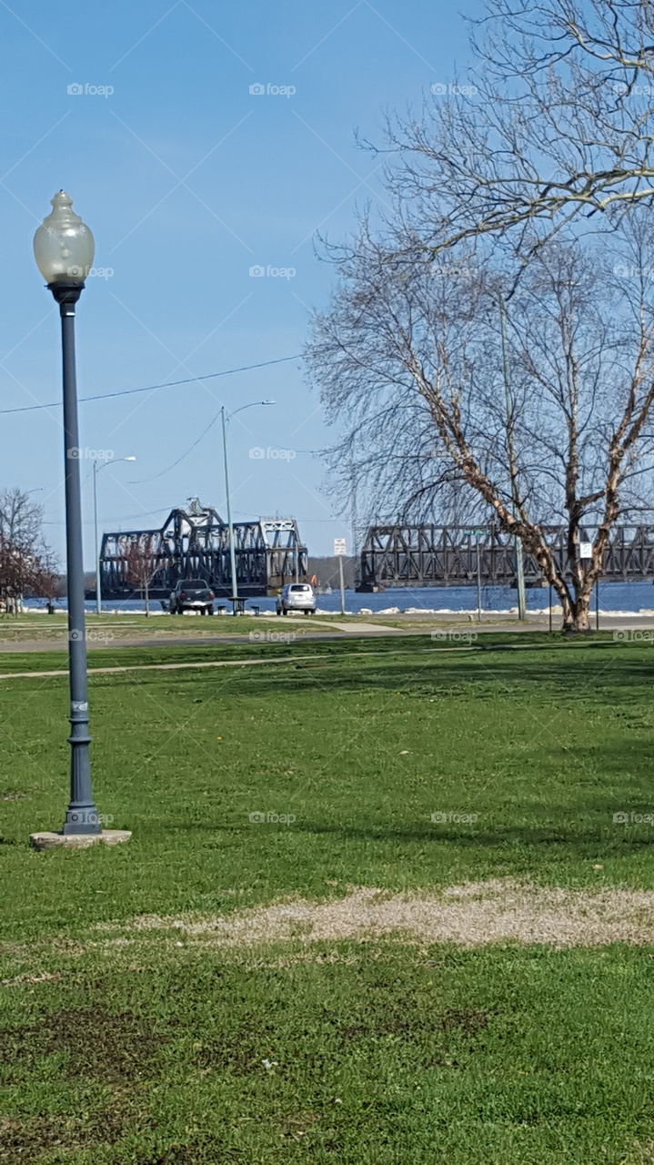 swing bridge open