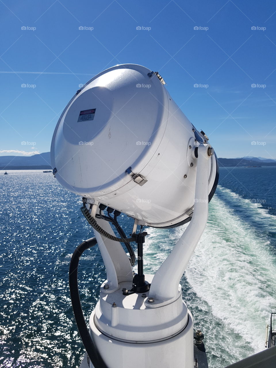 spot light on the ferry