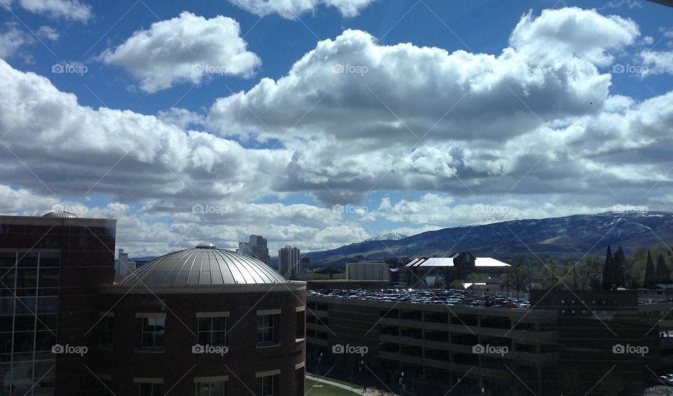 Overlooking the UNR campus in Reno, NV