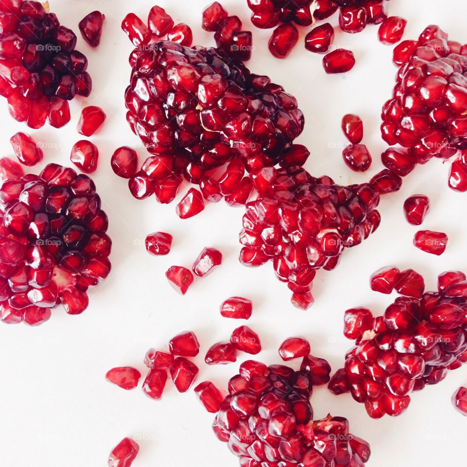 Fresh pomegranate seeds