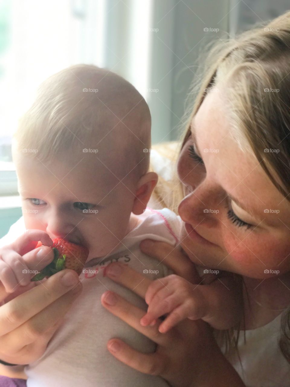 Baby's first strawberry