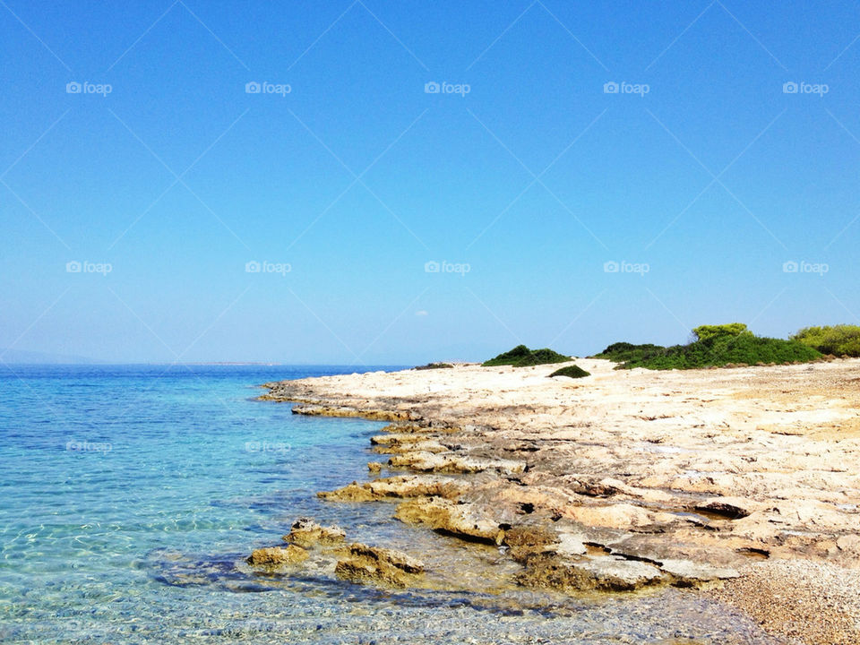 beach sky blue clear by mattharrisonnn