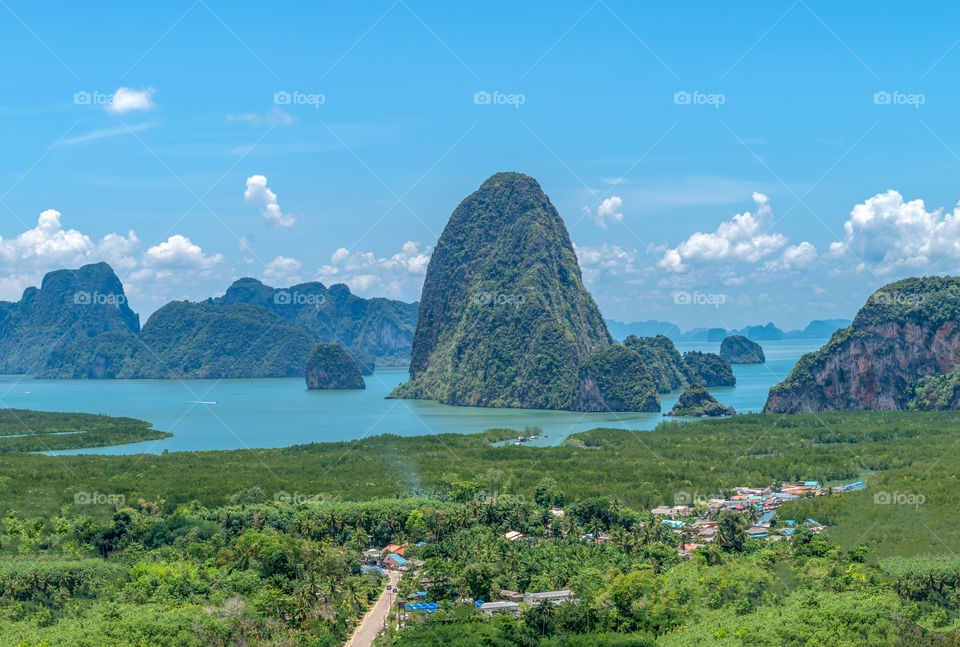 Beautiful landscape of SamedNangChee in Thailand