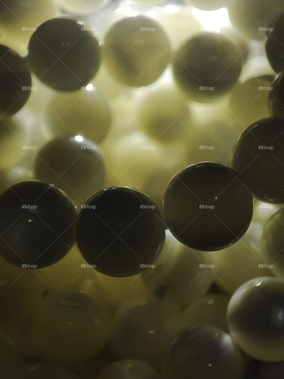Macro photo of a natural stone lying on a table