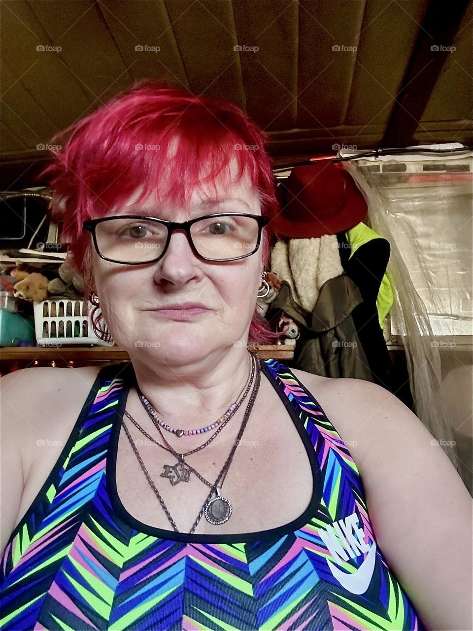 This is me, “Petra Schiller” a.k.a. “Maxine Firefox” a.k.a. “Maximiliane Feuerfuchs” at home aboard “Salvation”, the “28 foot 1969 Luhrs” cabin cruiser at “Newtown Creek” by the “Pulaski Bridge” in LIC, Queens. 2024. Hypnotic Productions