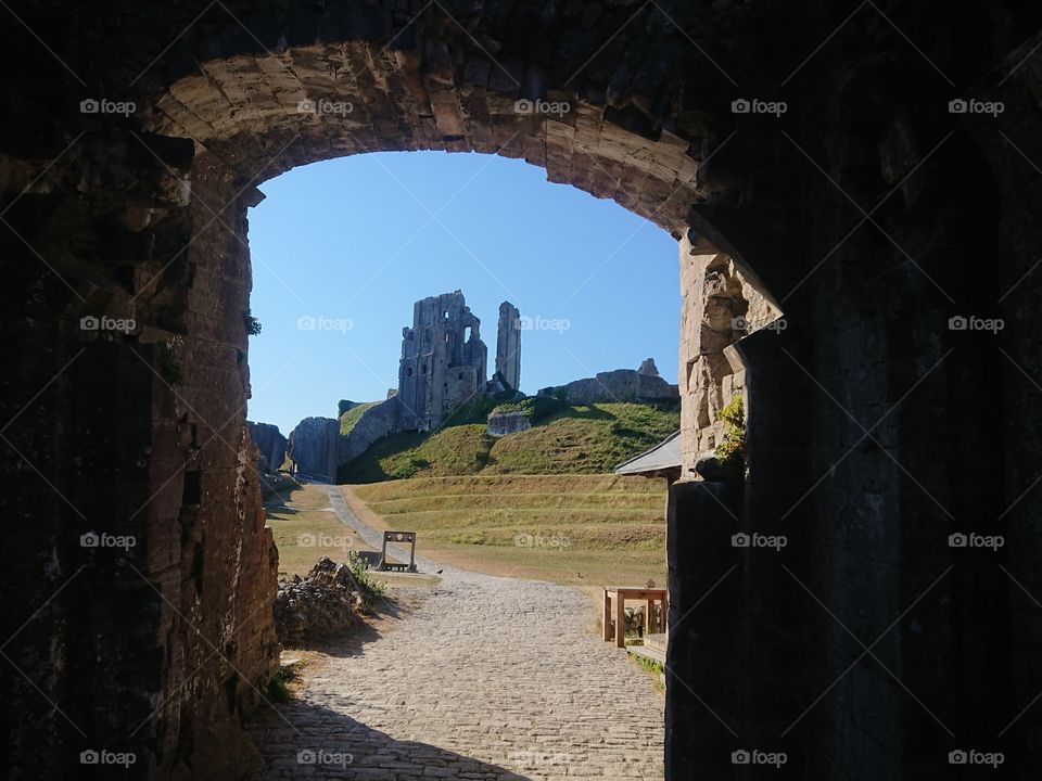 Corfe ruinz