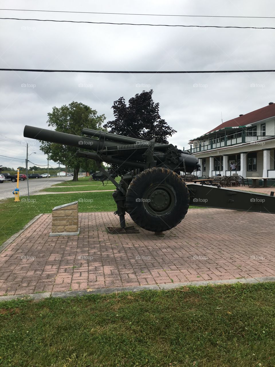 Military canon on military base