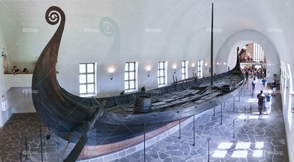 Viking ship in Viking Ship Museum Oslo 