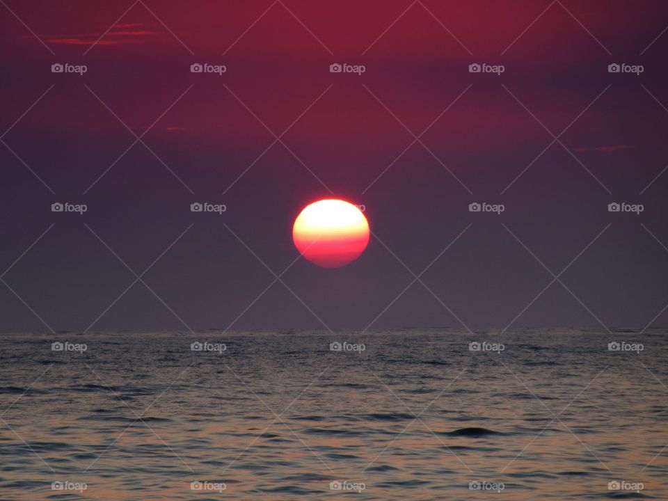 Sunset over Palinuro ( Italy ).