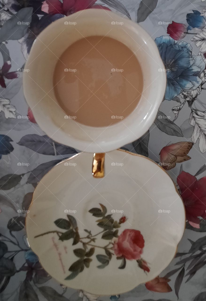 coffee cup and saucer