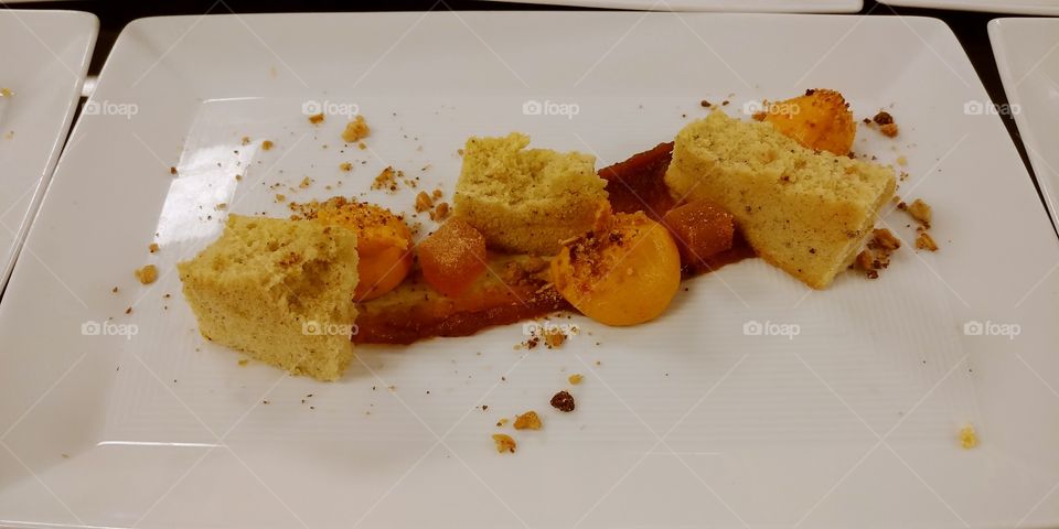 Cardamom cake with squash butter