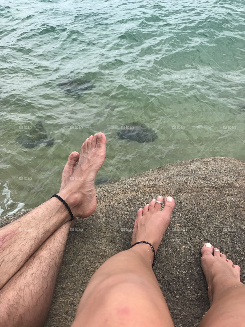 Amor, feet, love, couple by the sea