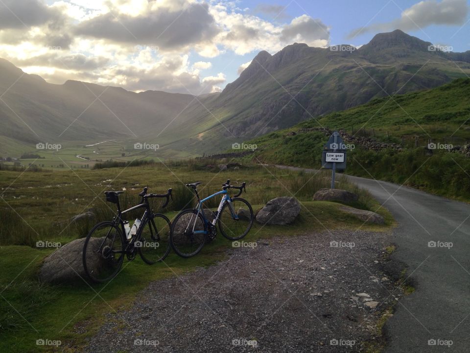 Evening cycle. Riding around the Lake District