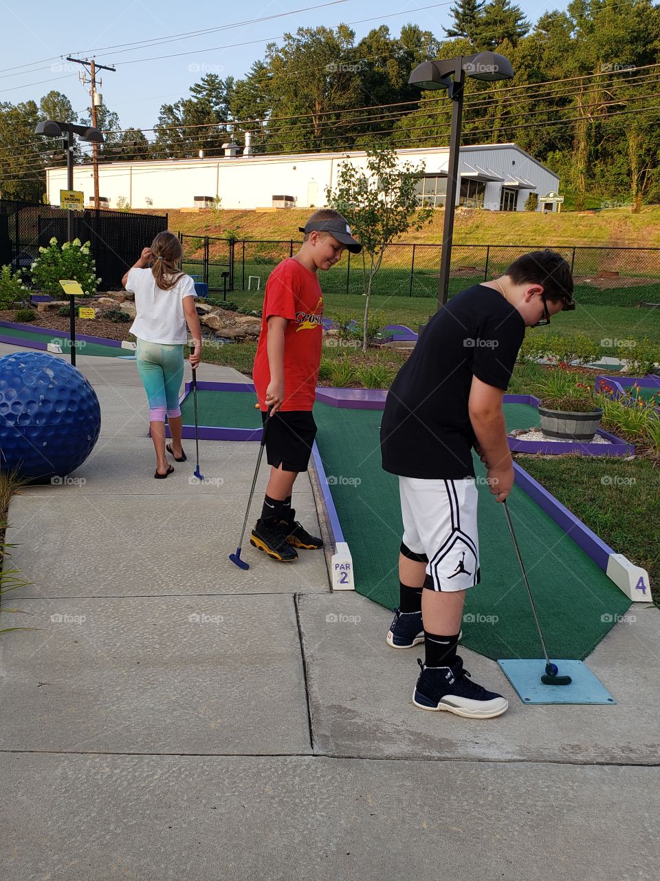 Mini golf fun with friends