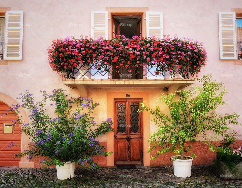 Alsace typical facade