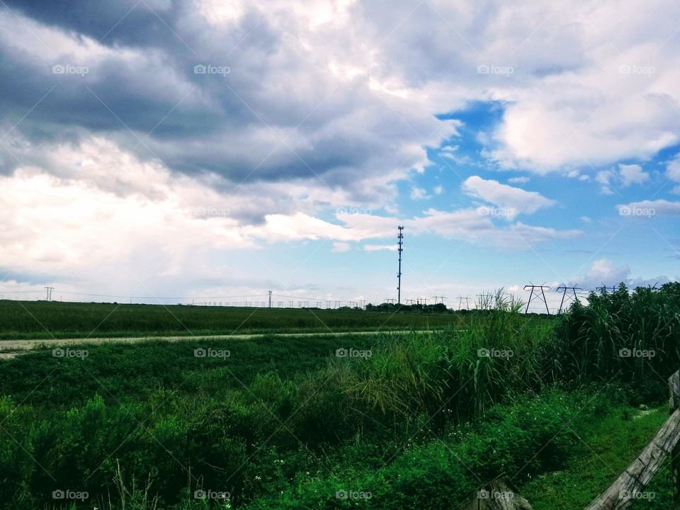 cloudscape wide shot scenery