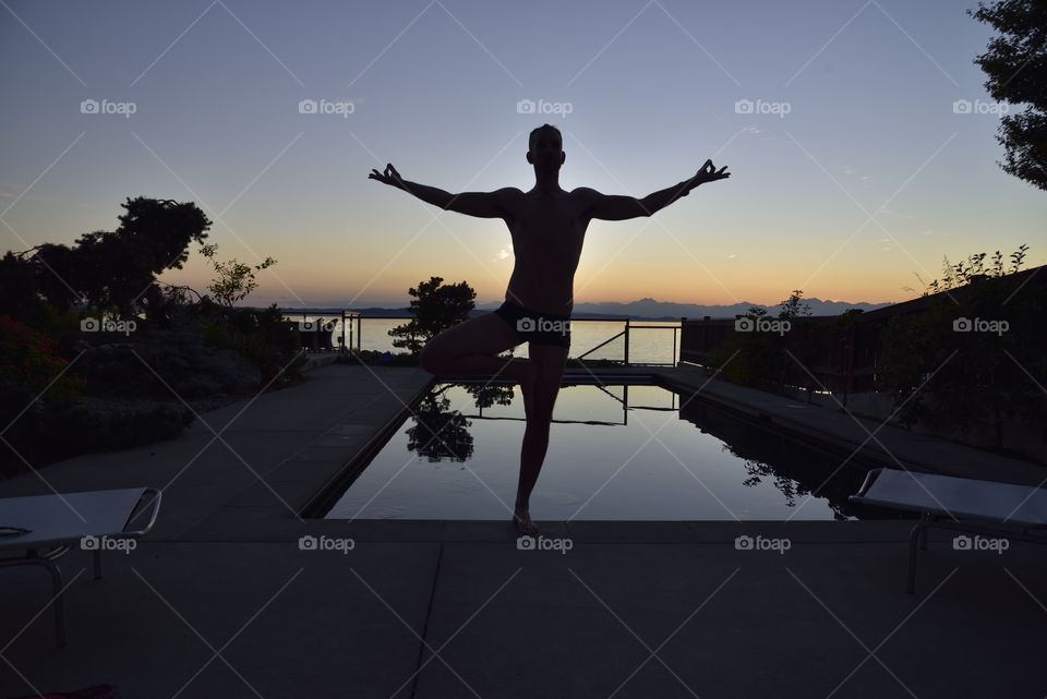 Poolside zen