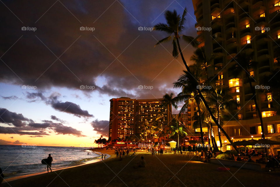 Hawaii. Sunset