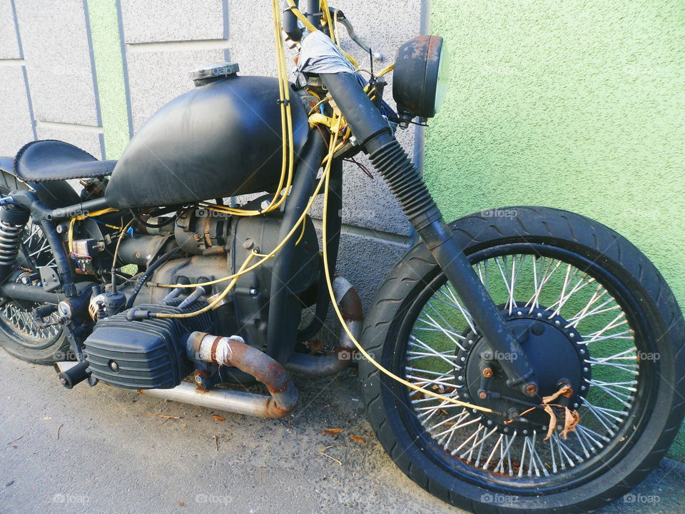 old motorcycle chopper