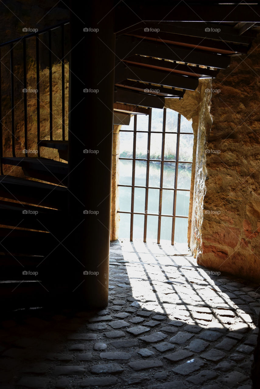 Stairs in the old Luxembourgish tower