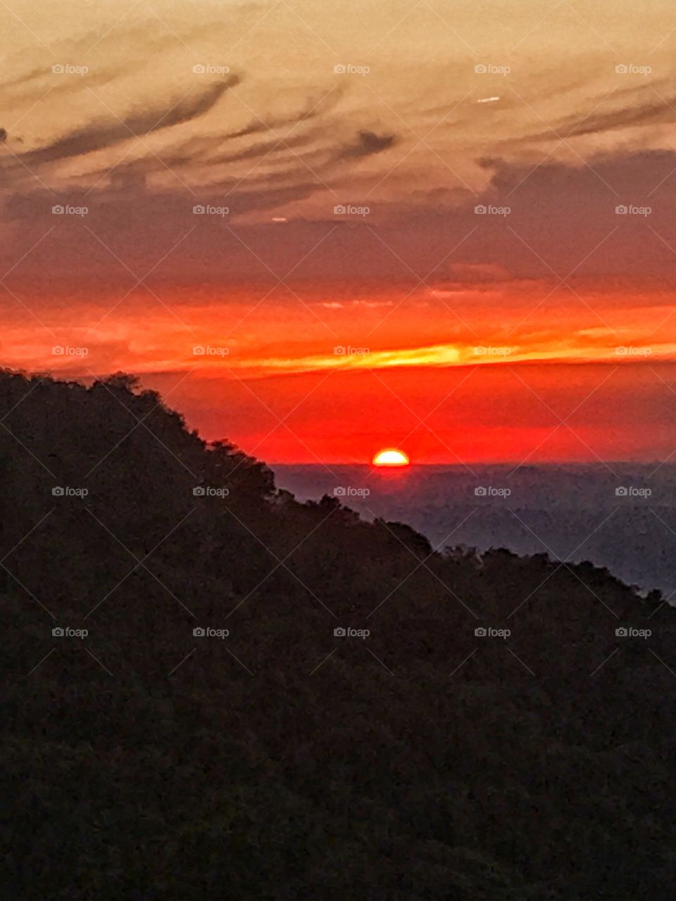 Sunset on the horizon