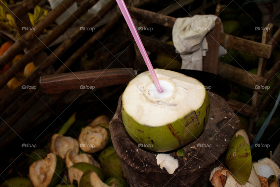 green drink fruit coconut by shotmaker