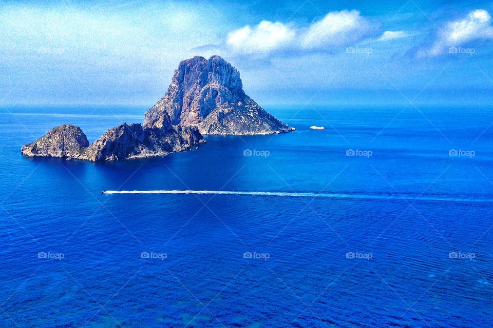 Es Vedra. Ibiza's magical island, made for tanit, goddess of love. 