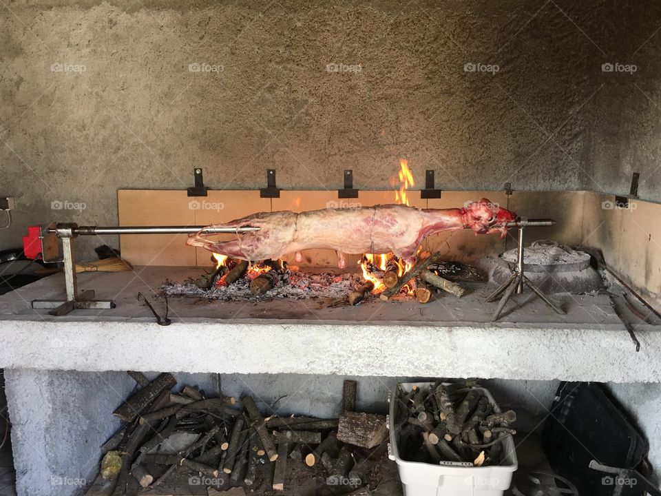 Lamb On a Spit