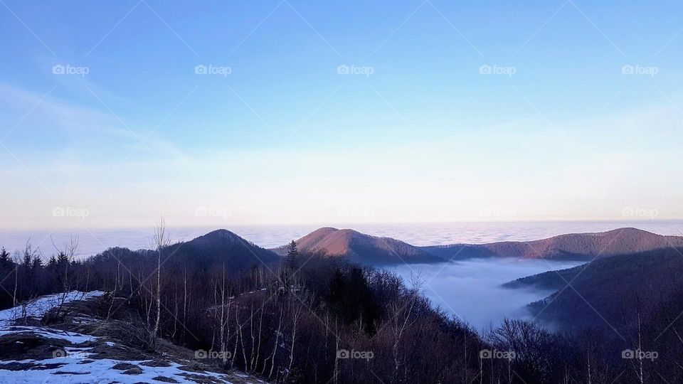 Above the clouds in Păltiniș