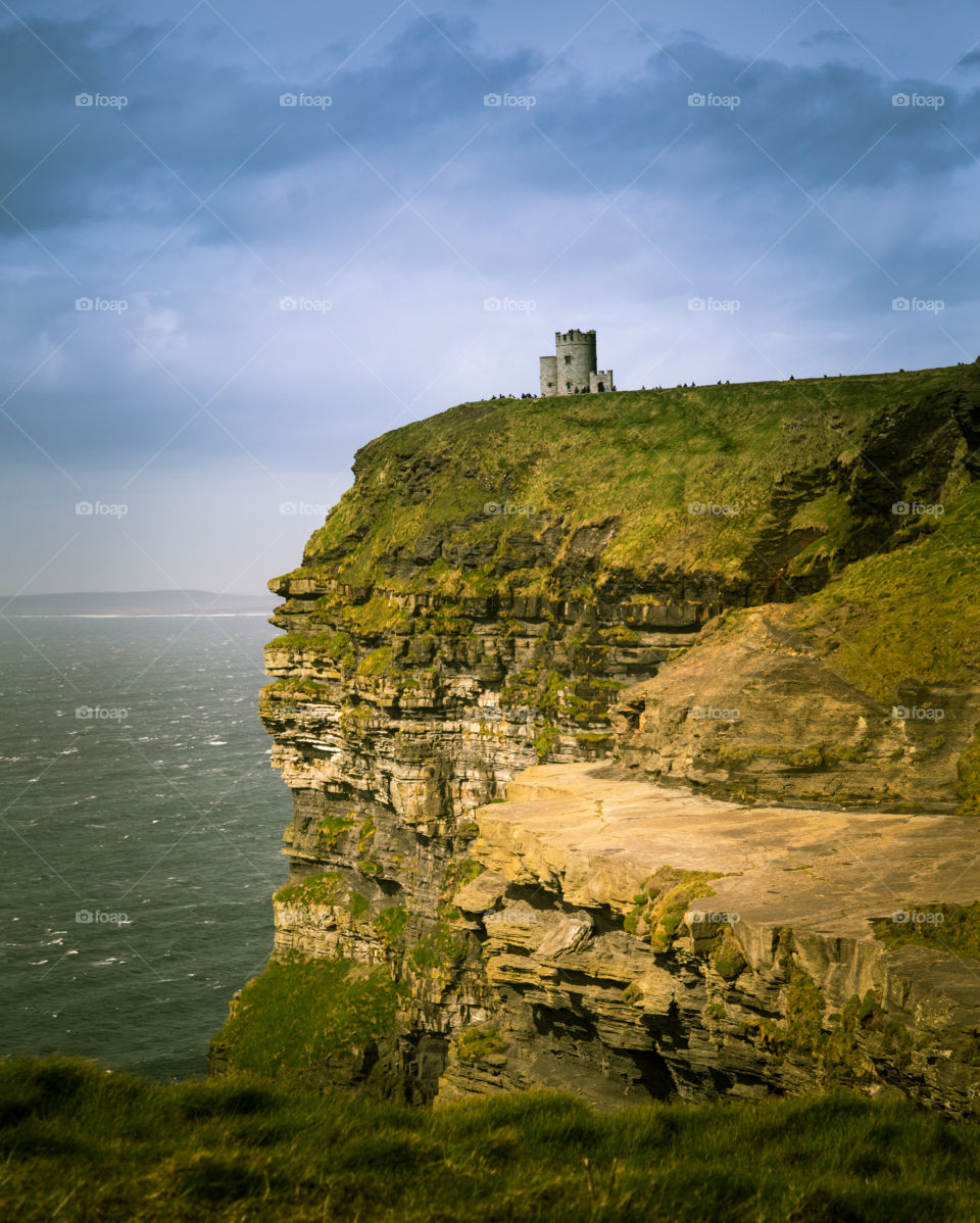 A beautiful landscape of Moher cliffs in Ireland