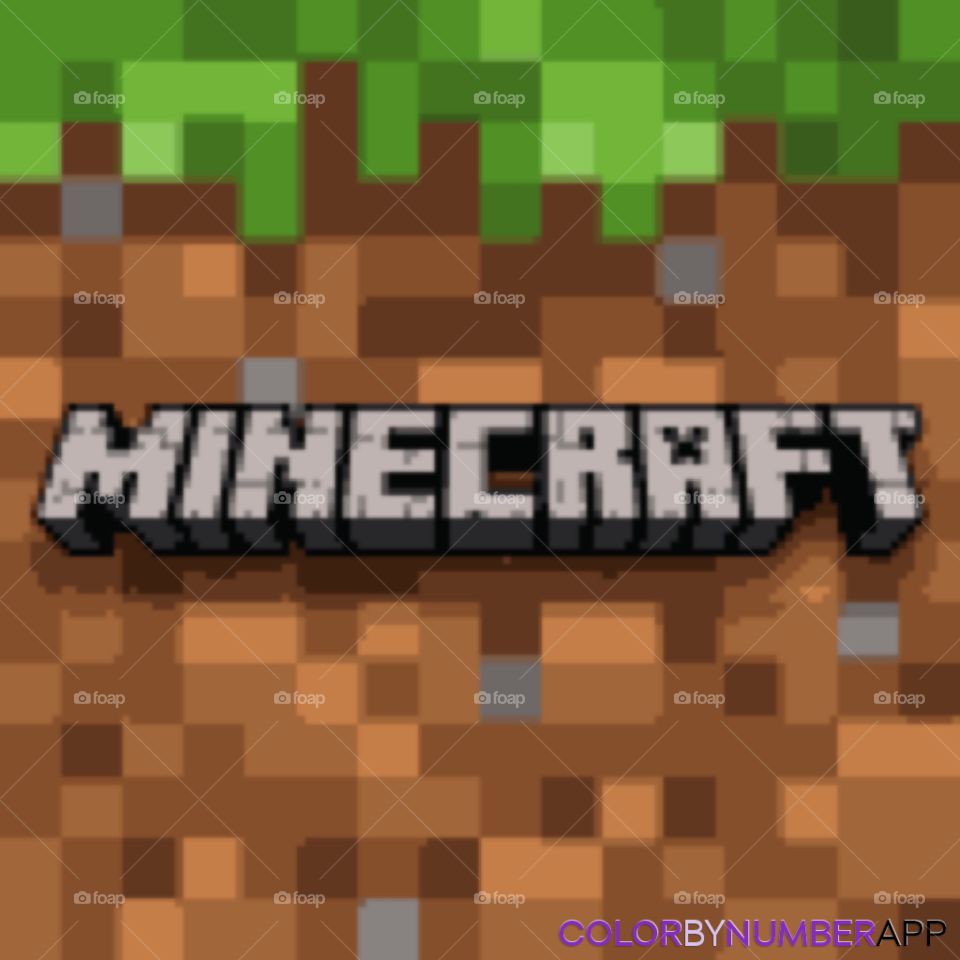 Minecraft is one of the most popular franchises in video games, plus the title is like a pixelated masterpiece of a video game logo. Everyone loves Minecraft and so do I, so I hope everyone likes this logo I made on a pixel coloring app.