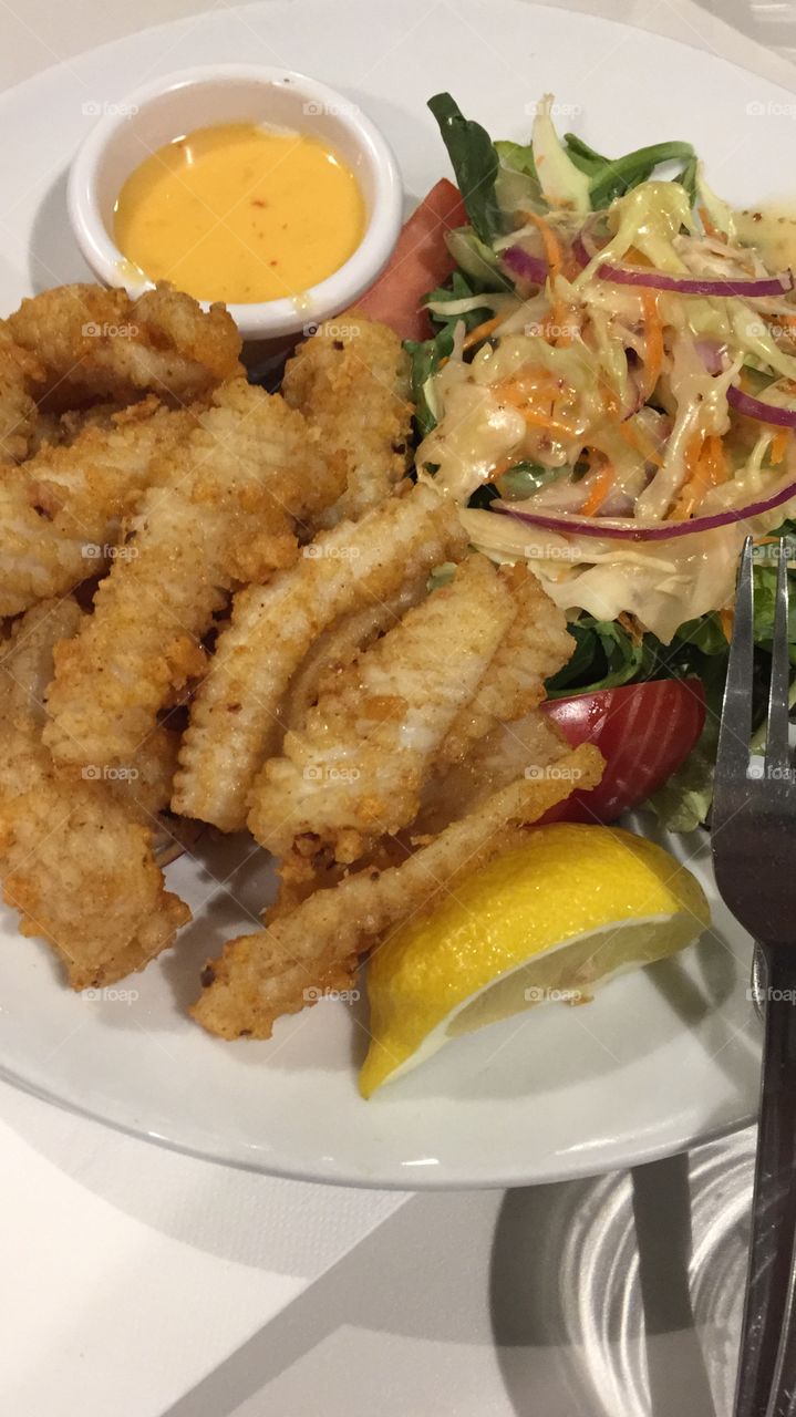 Salt and pepper squid 