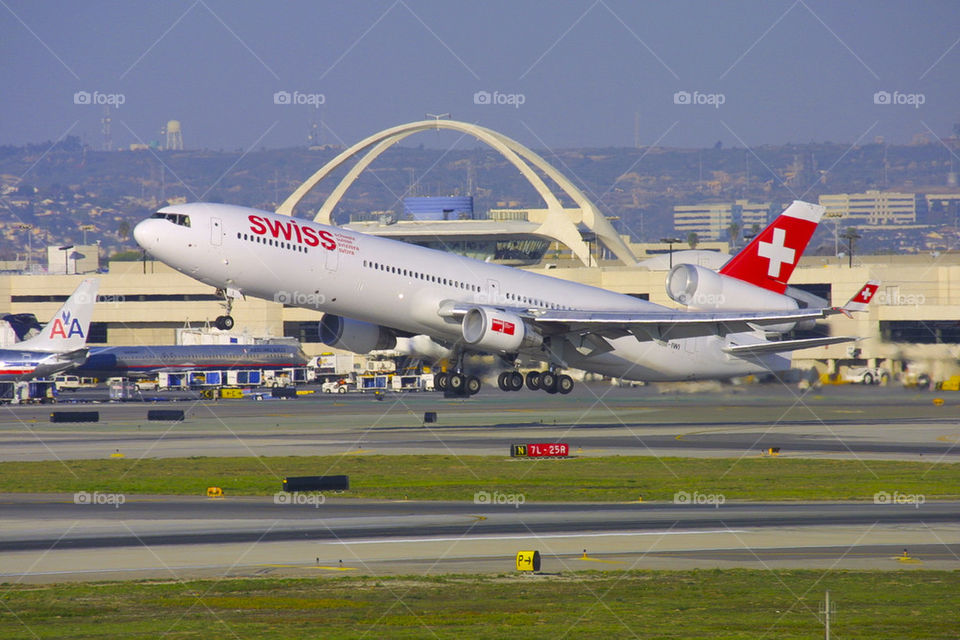 SWISS INTERNATIONAL AIRLINES LX MD-11 LAX LOS ANGELES CALIFORNIA