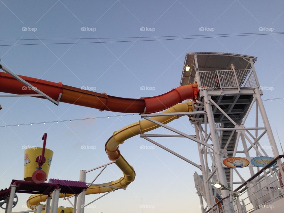 Cruise ship slide