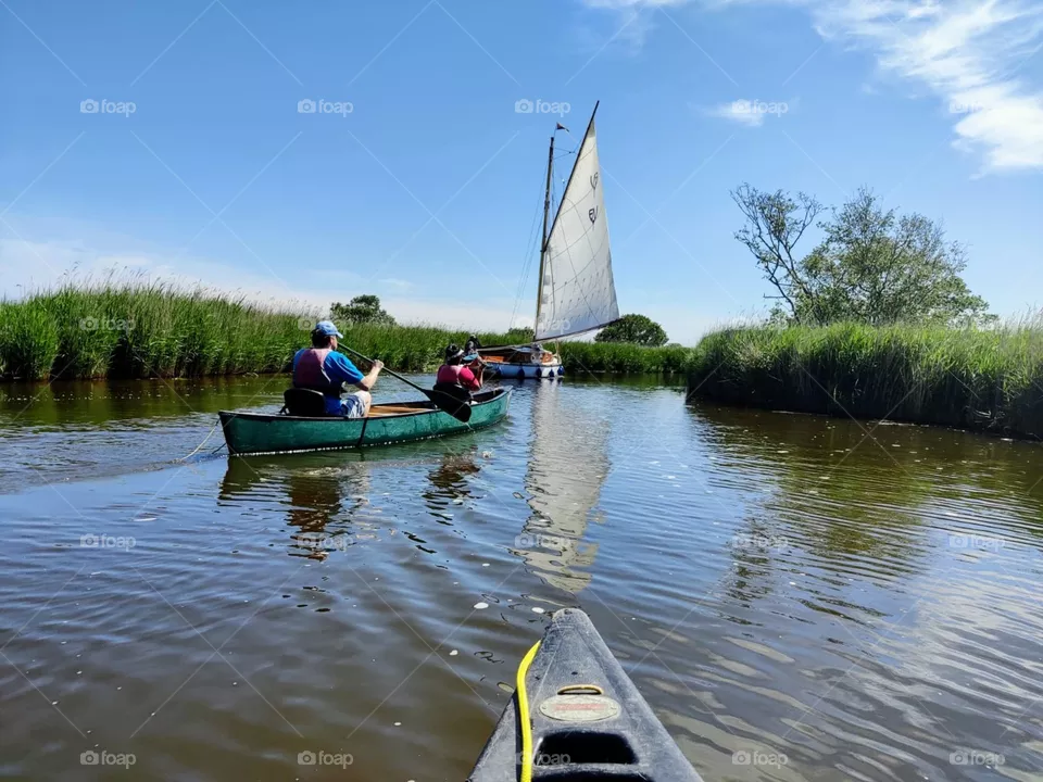 Canoeing on the Broads