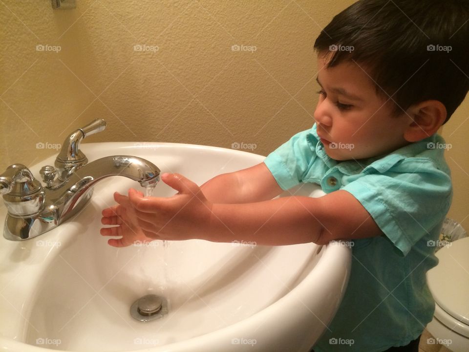 Hands. Washing hands