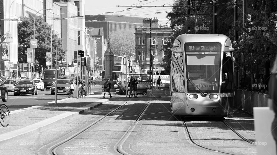 tram in Dublin