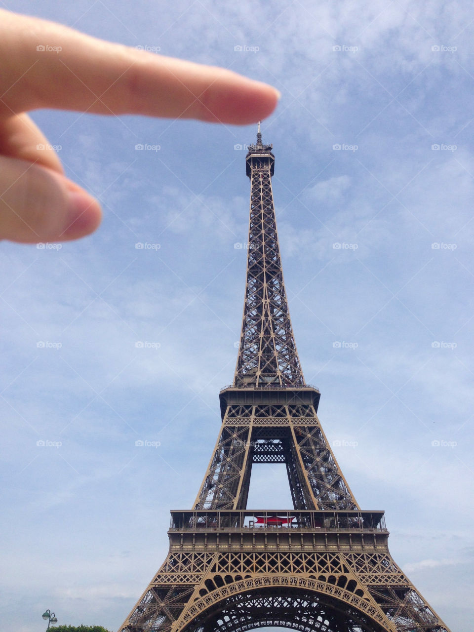 Touching the tower 
