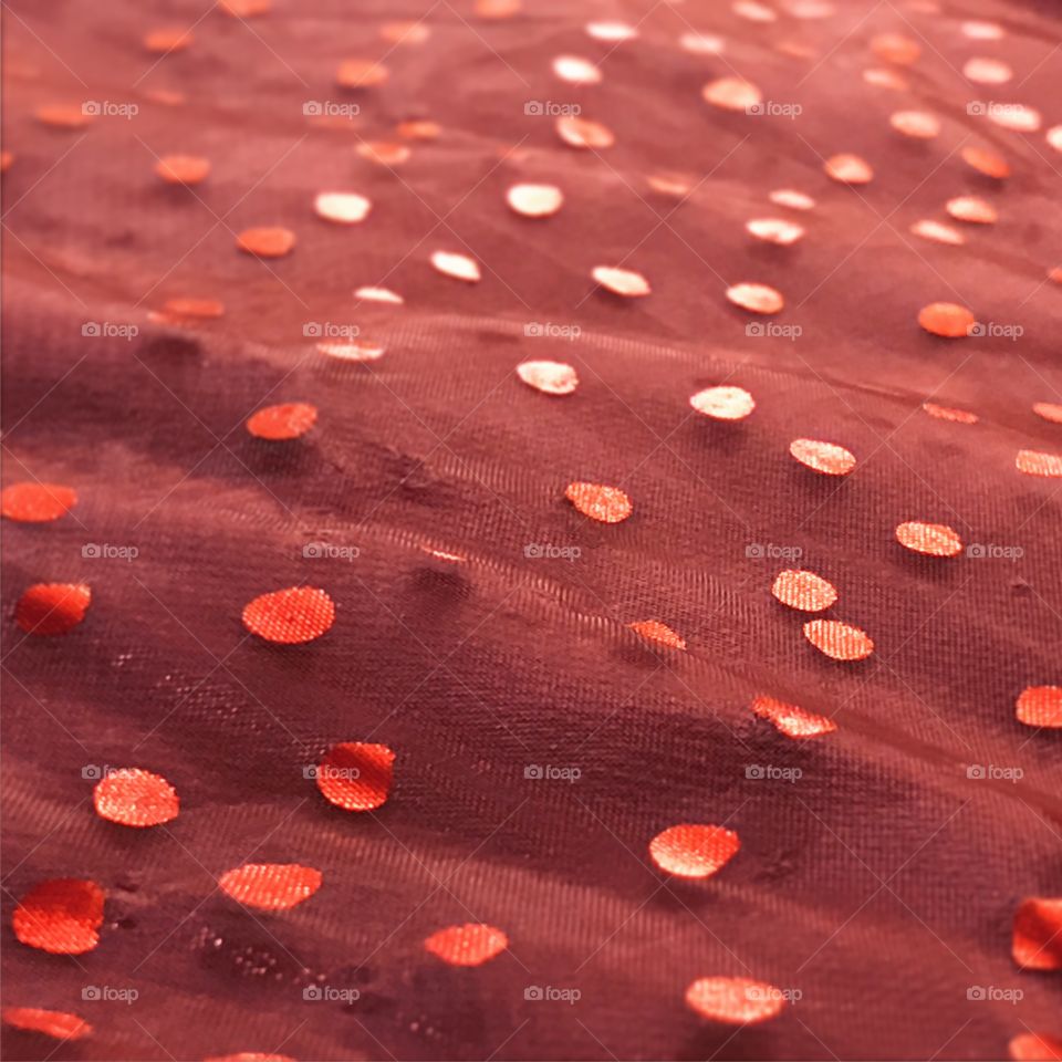 Red Confetti Fabric