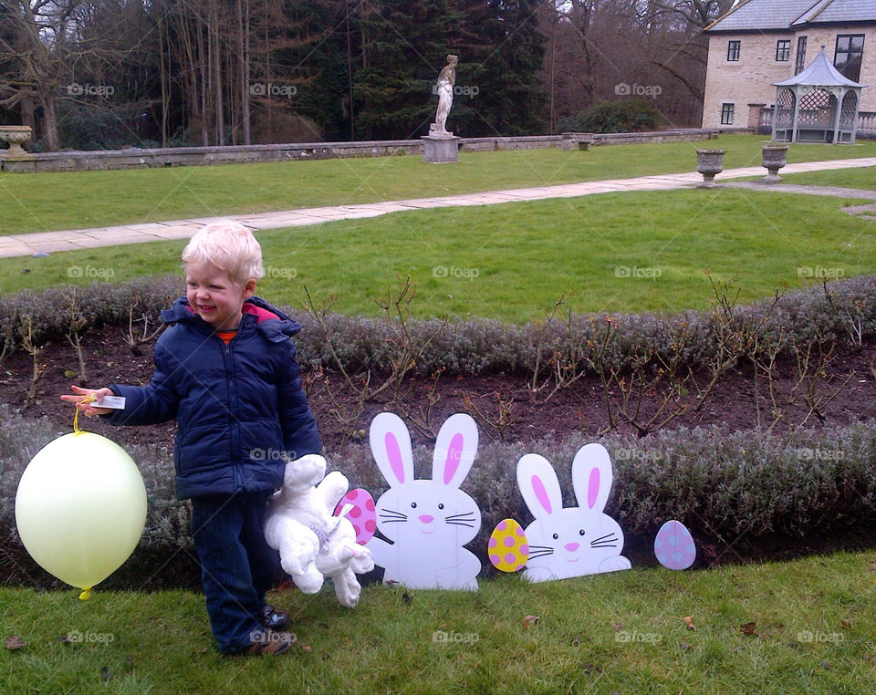 A cold English Easter egg hunt.