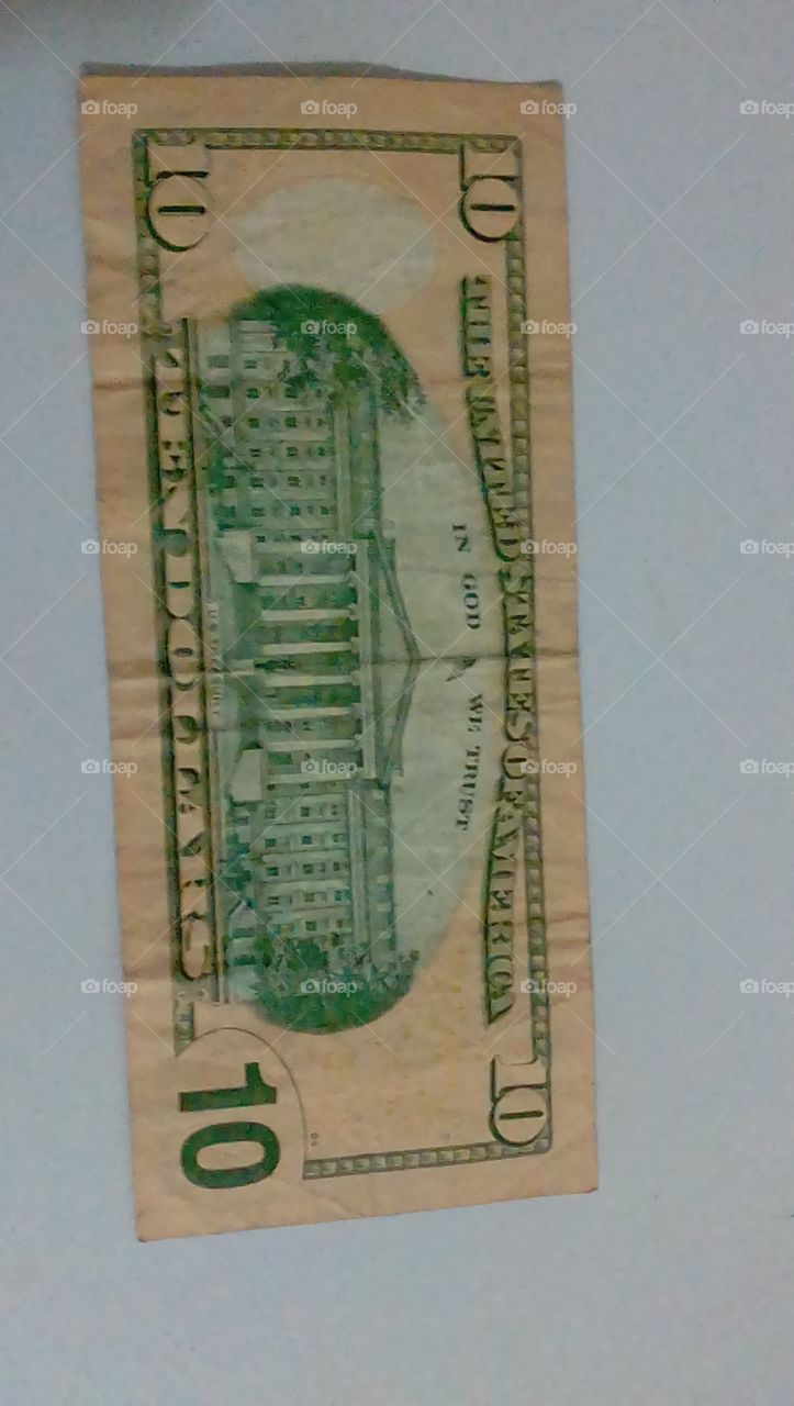 a ten dollar bill
