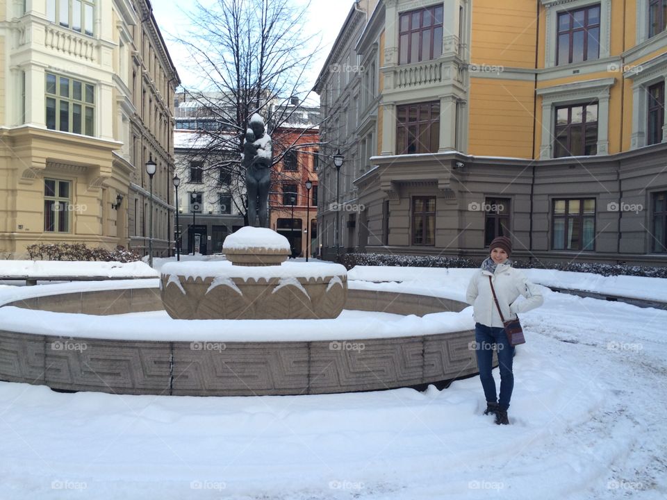 A fountain in Oslo, Norway
