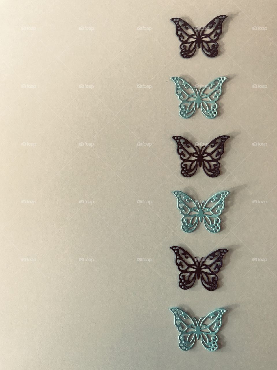 Paper butterflies