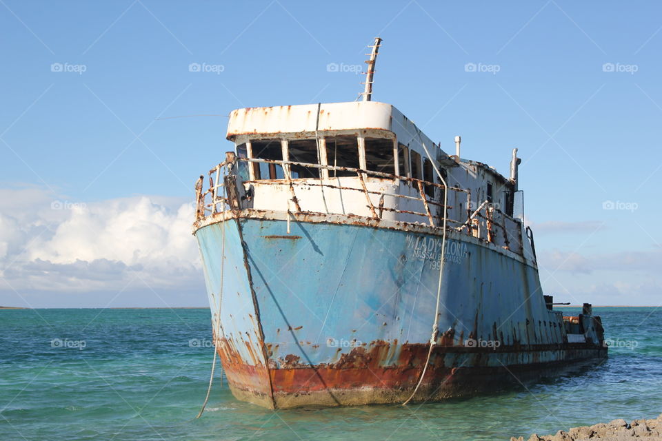 Ship run aground 