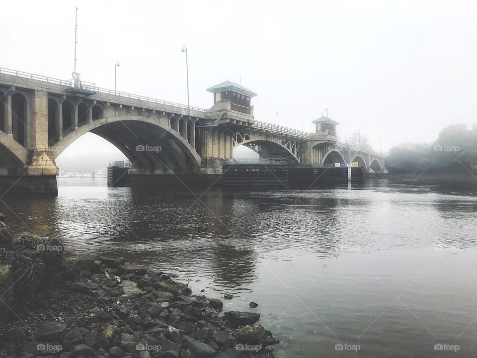 Foggy bridge 