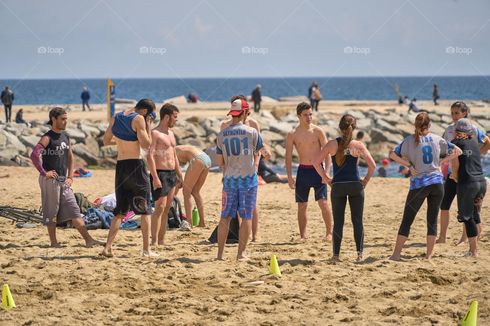 Escenas de Playa en Primavera