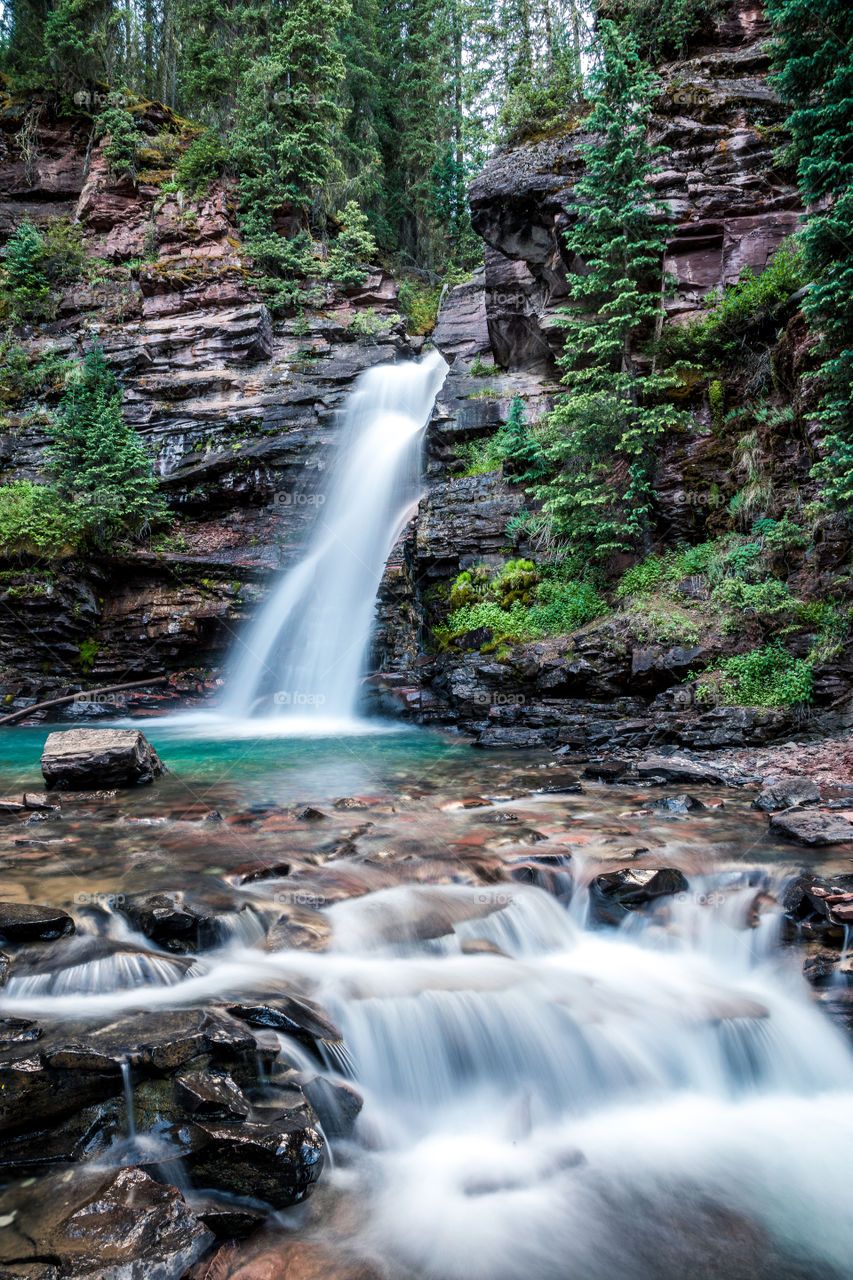 Long Exposure of one of Colorado's beautiful waterfalls