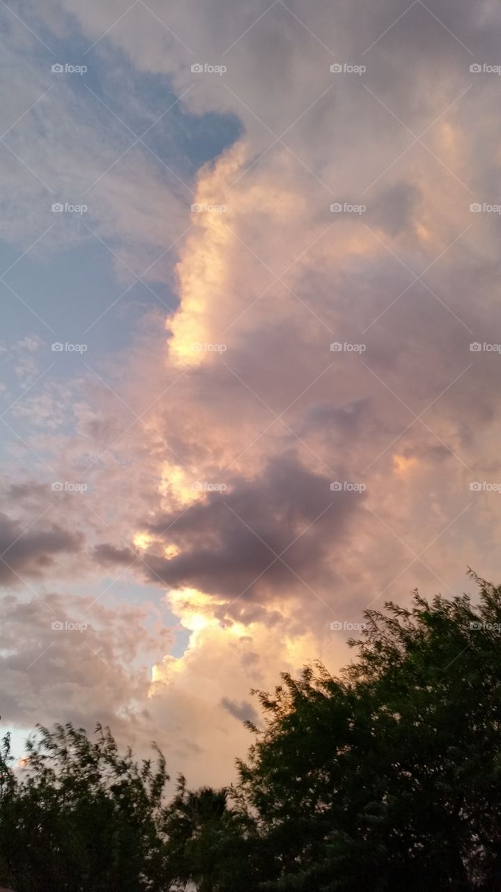 Clouds at sunset